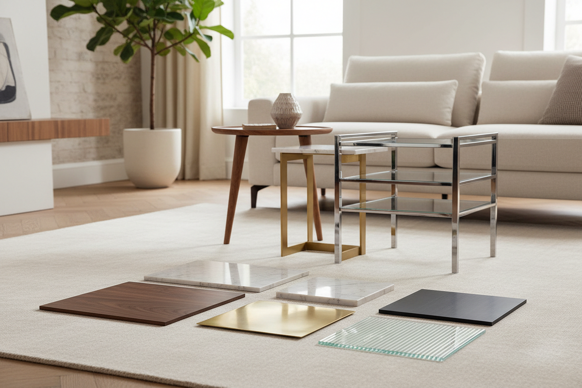 Best Materials for Side Tables: A Guide to Style, Durability & Design