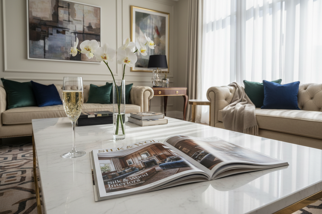 Silk & Wood Interiors Featured in Luxury Lifestyle Magazine