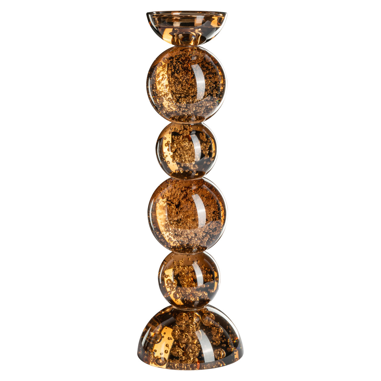 Candle holder Jolita brown large