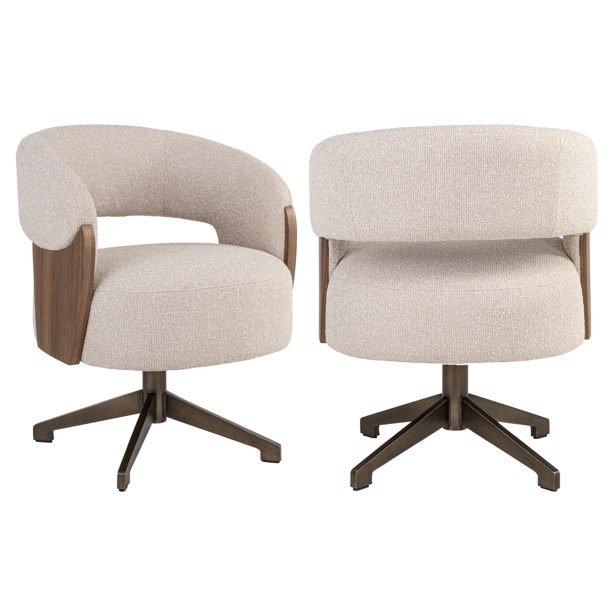 Dining chair Pollux lodge desert walnut | Silk & Wood Interi