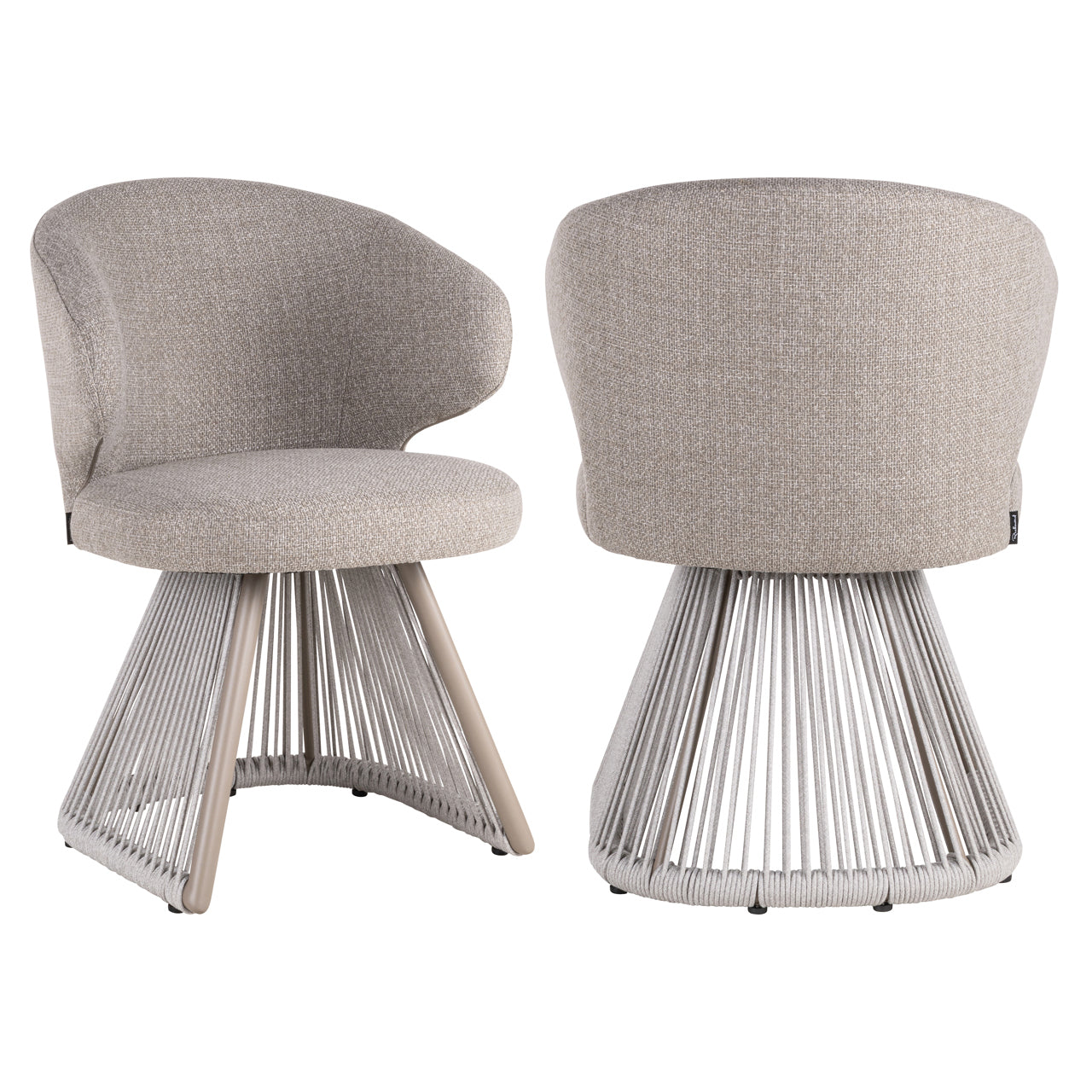 Luxury Outdoor dining chair Nuba beige alpine