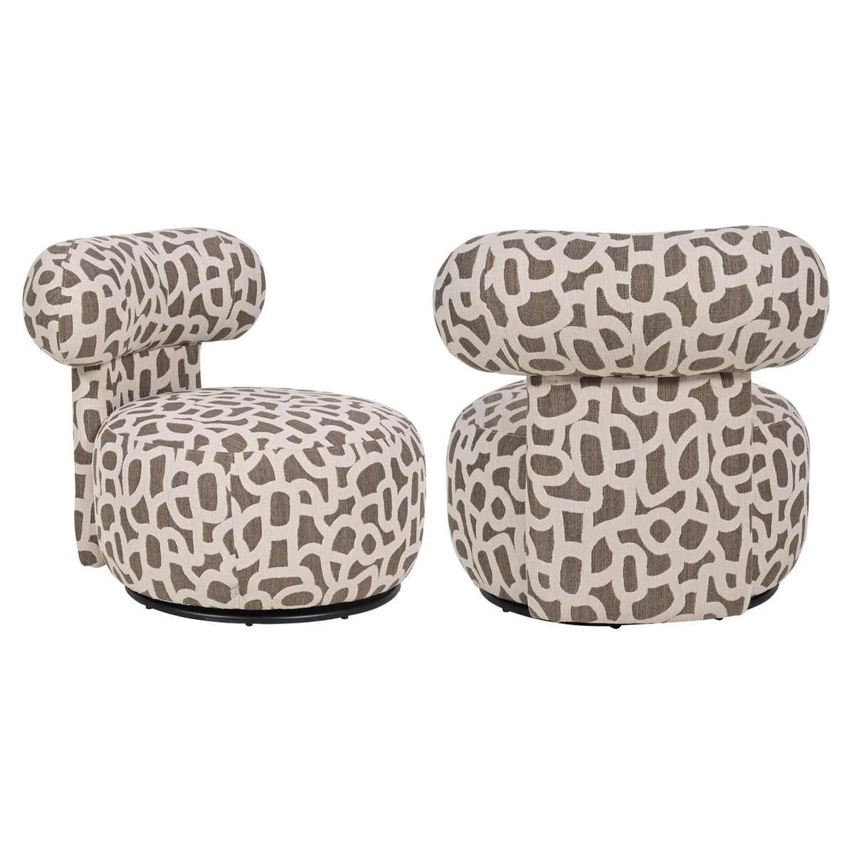 Lounge chair Kaya weave brown | Silk & Wood Interiors