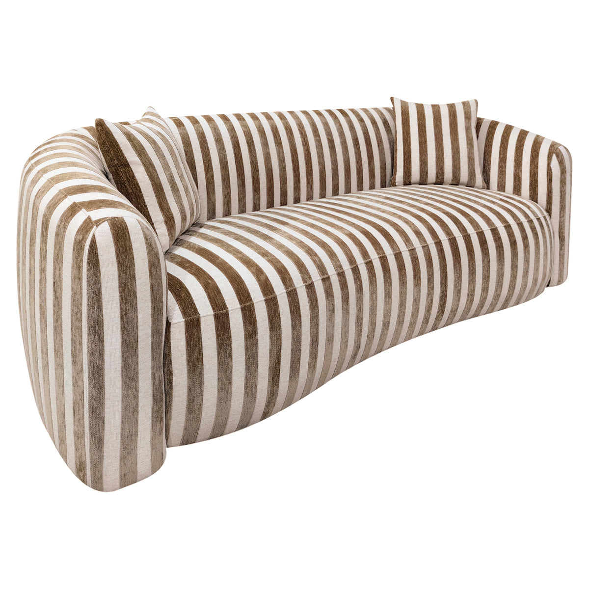 Sofa Luxandra stripes sand | Silk & Wood Interiors