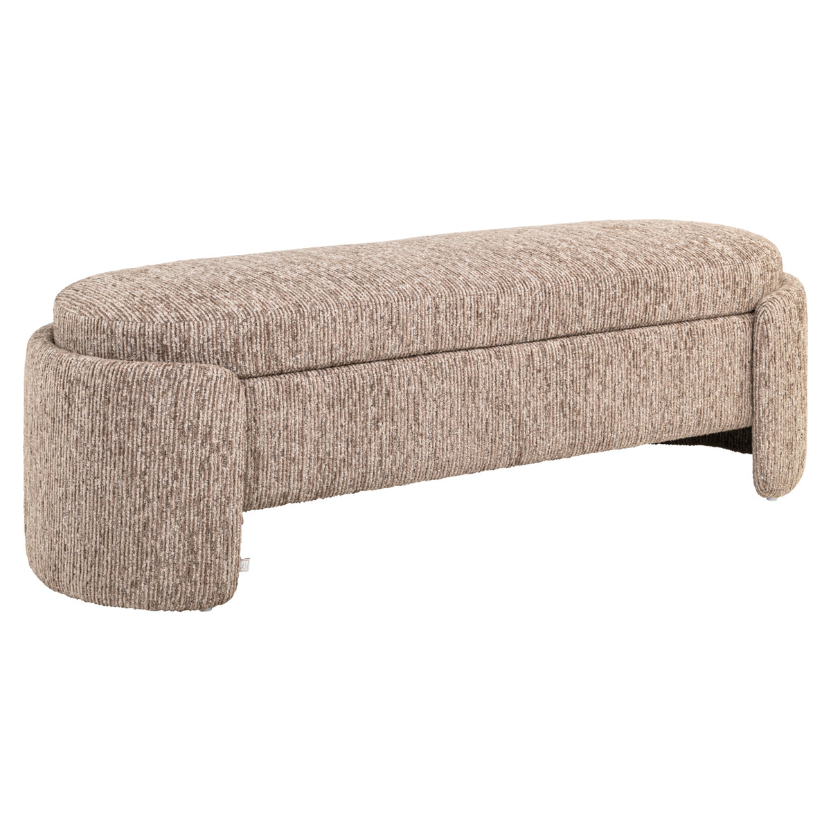 Bench Cupid mocca linear with storage | Silk & Wood Interior