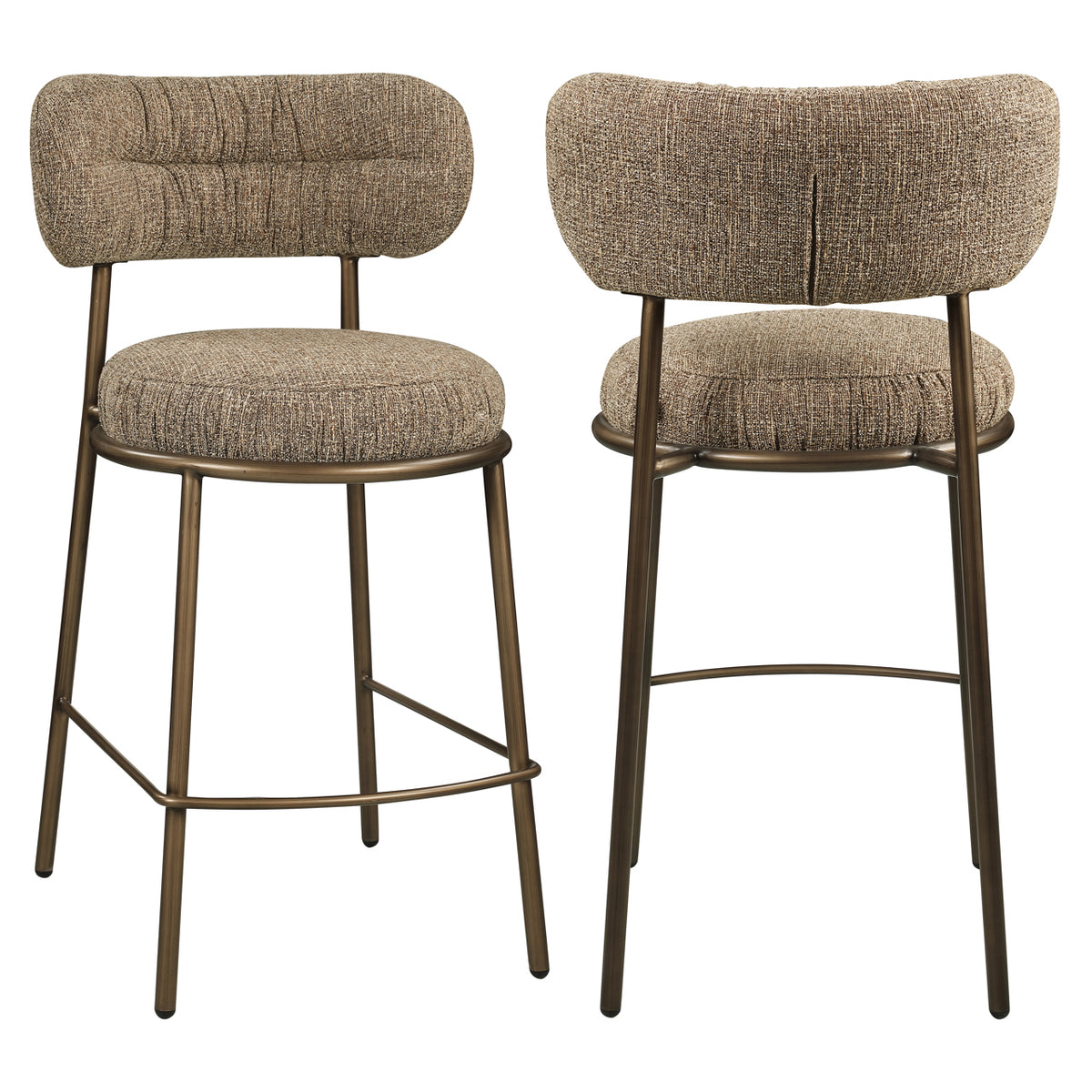 Counter stool Encanto brown tweed | Silk & Wood Interiors
