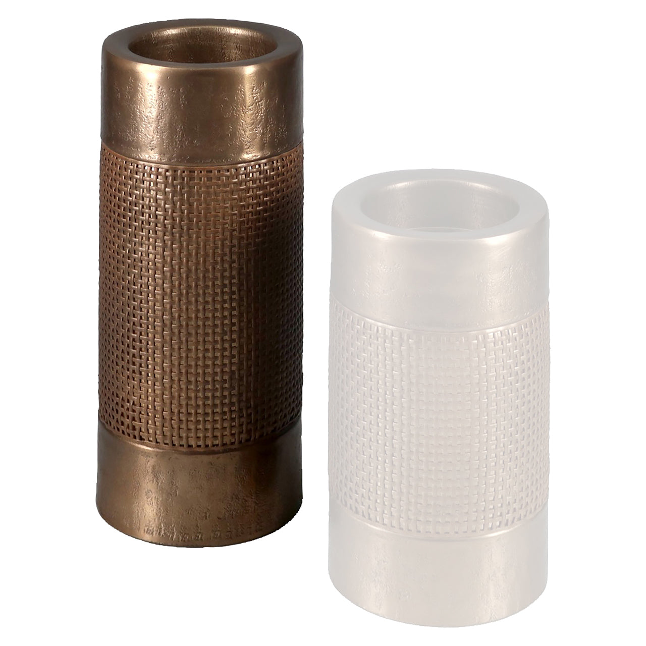 Candle holder Sky brushed gold large