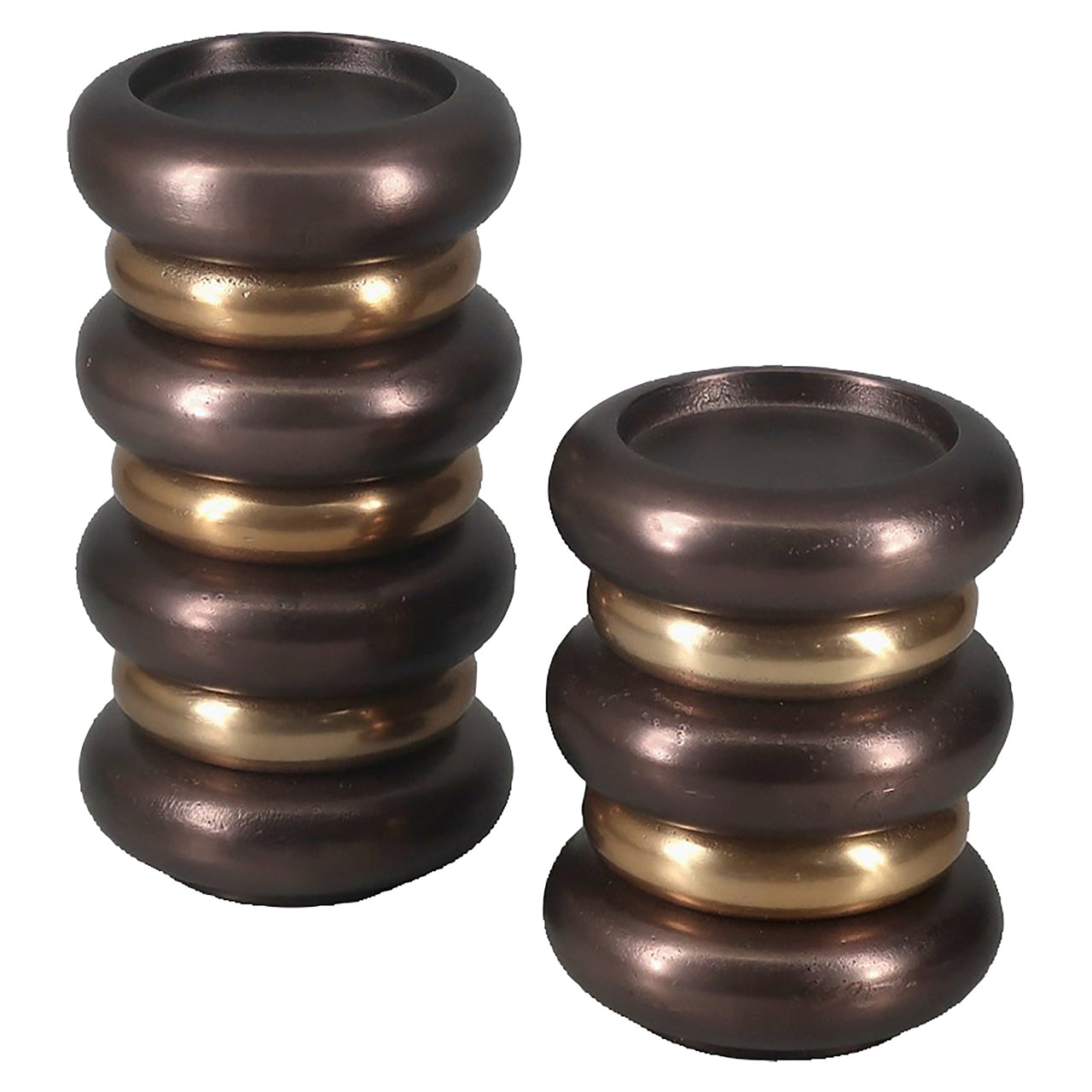 Candle holder Eve bronze small
