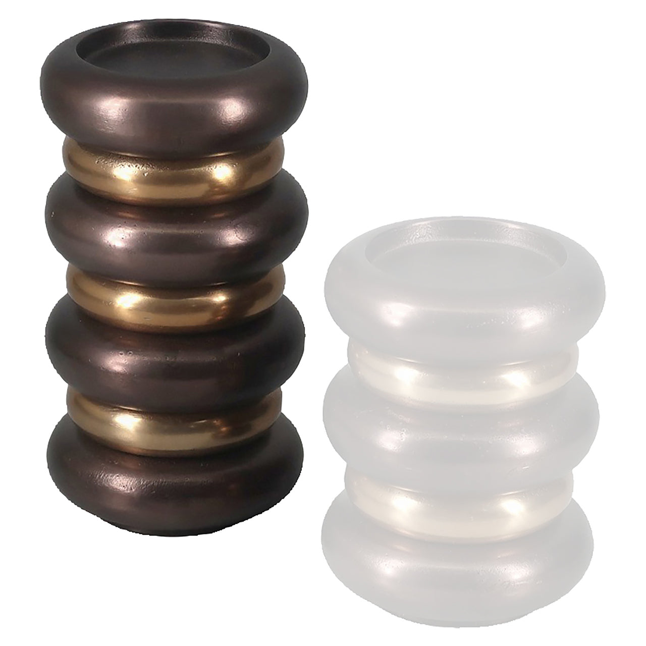 Candle holder Eve bronze large