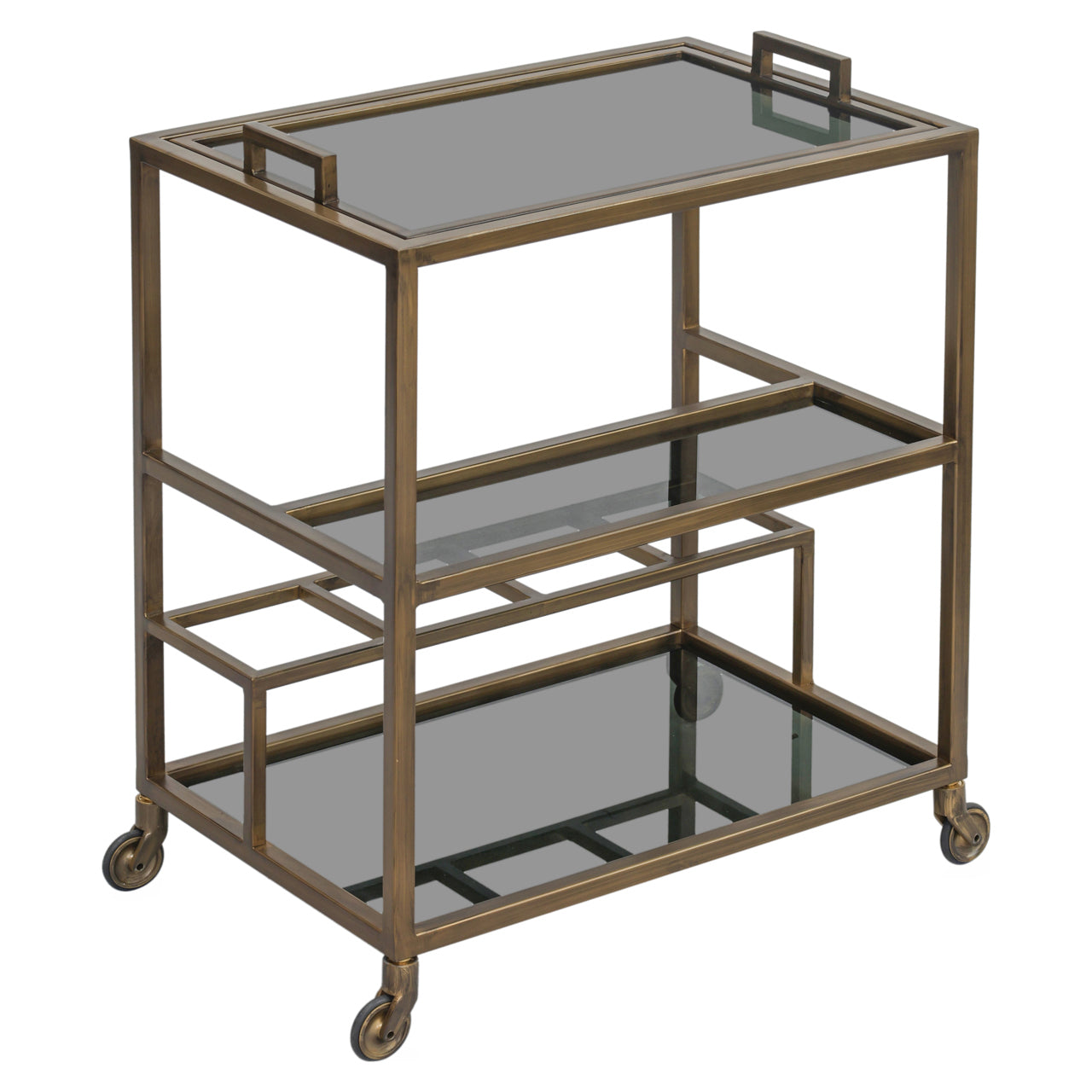 Trolley Ruinart brass antique