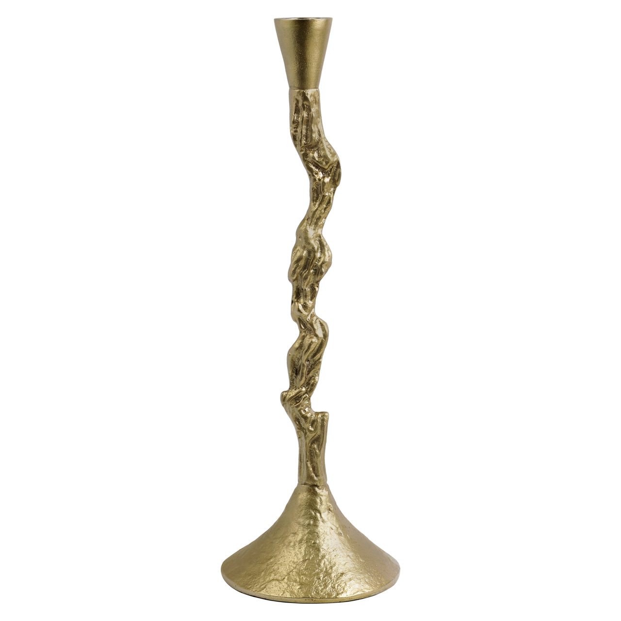 Candle holder Mona brass antique