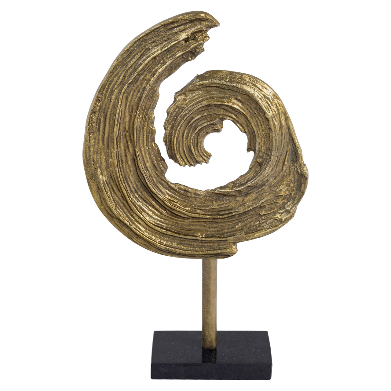 Decorative object Swirl brass antique