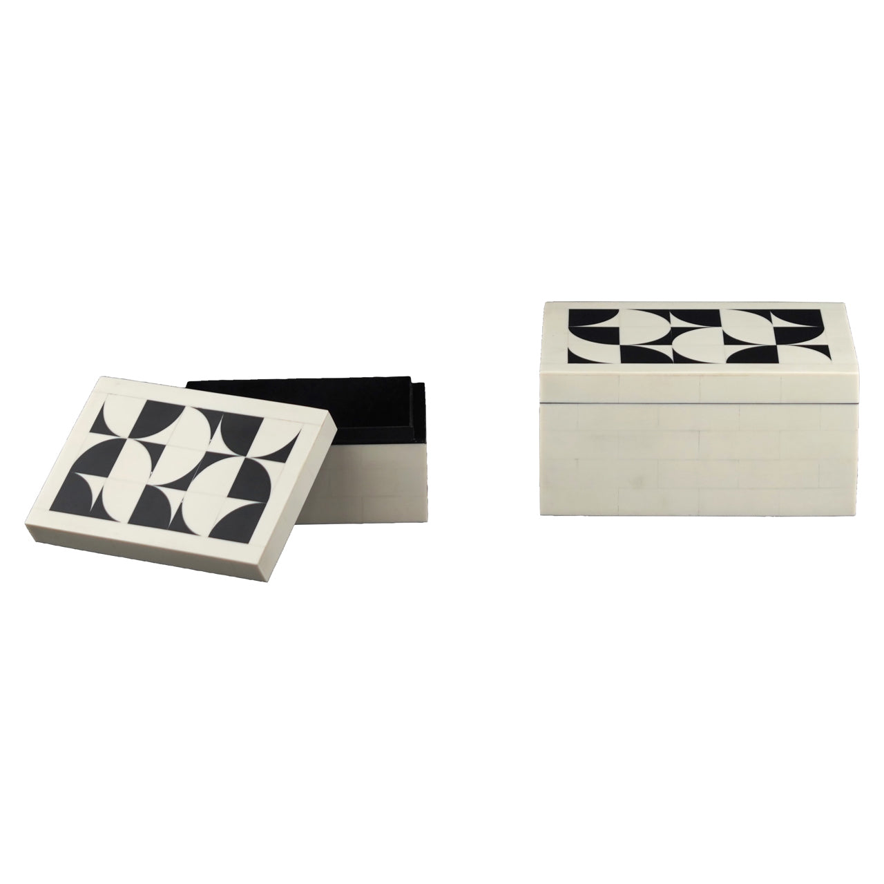 Storage box Flake white (Set of 2)