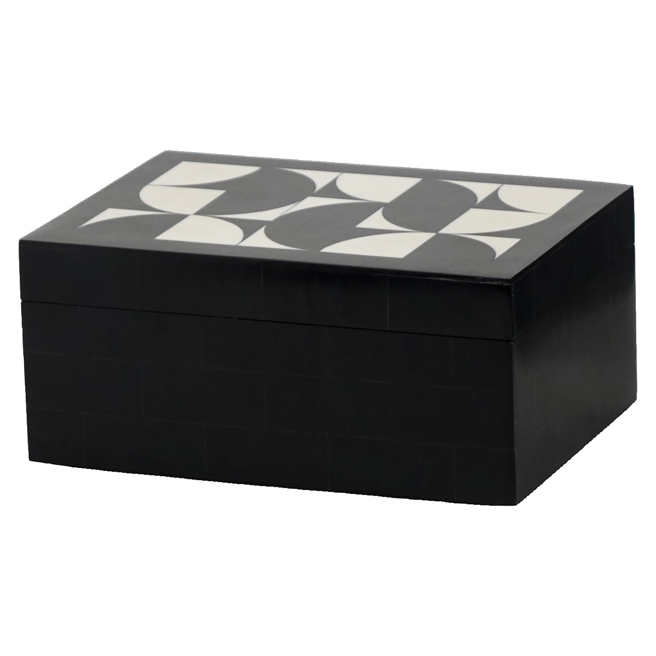 Storage box Rae black/white (Set of 2)