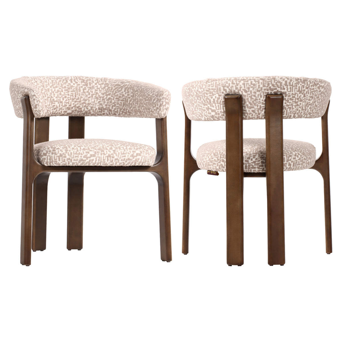 Dining chair Contigo natural geo | Silk & Wood Interiors