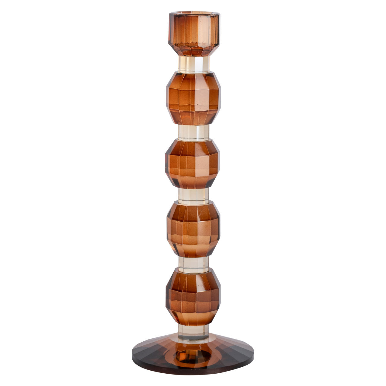 Candle holder Lowan brown small
