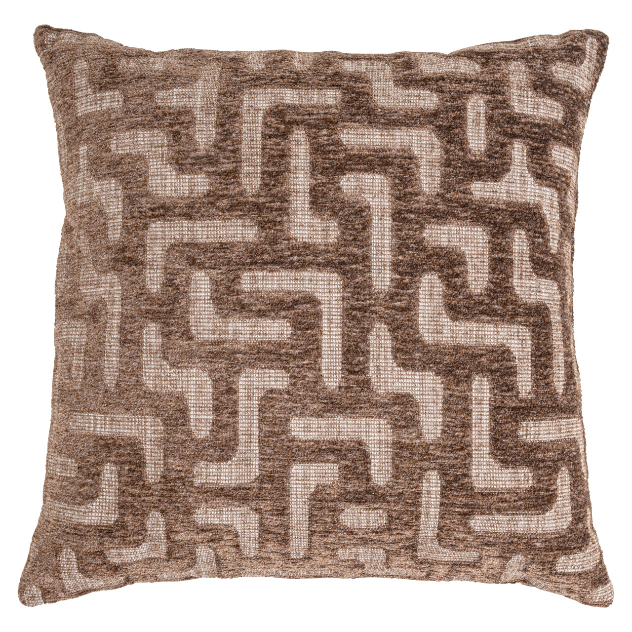Cushion Ivy brown labyrinth