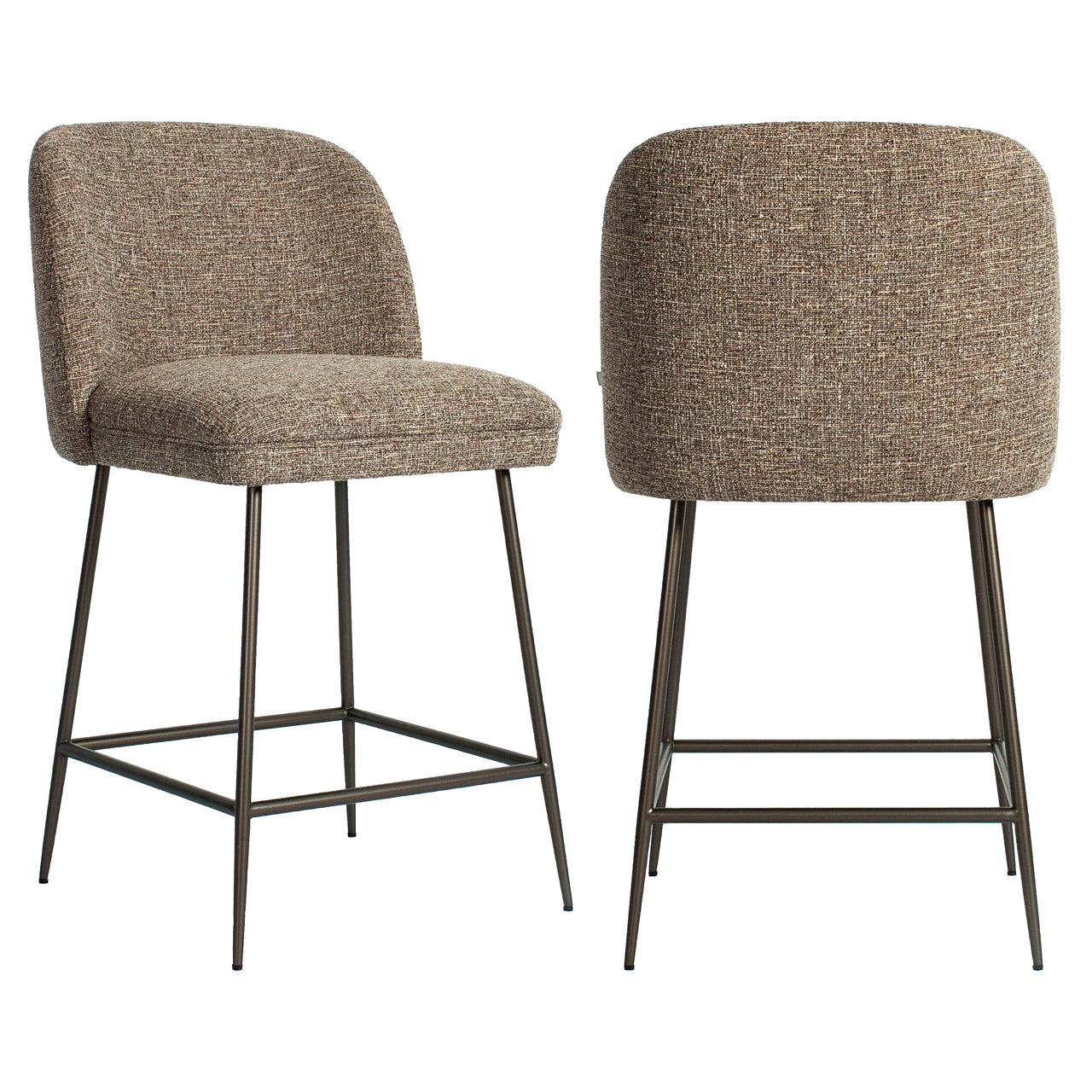 Counter stool Pullitzer brown tweed