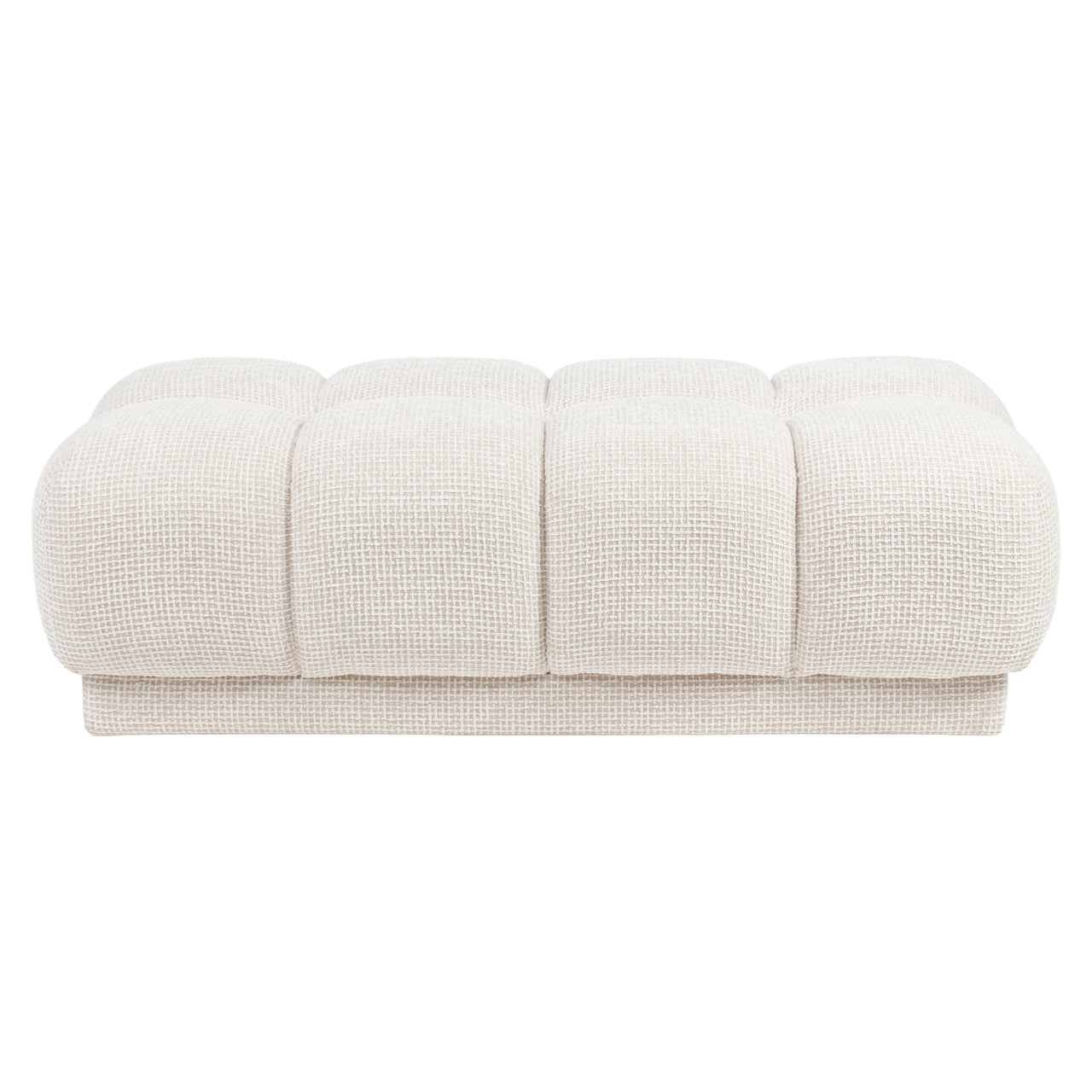 Pouffe & Footstool Noah beige blockweave