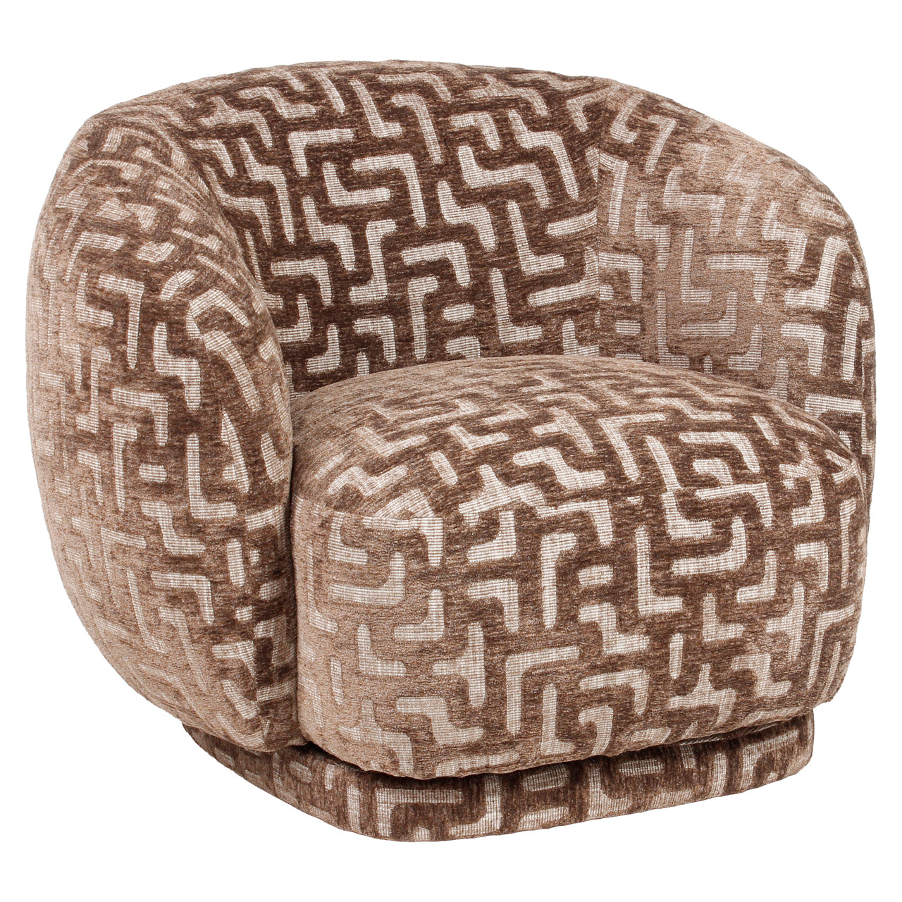 Lounge chair Negreslo brown labyrinth