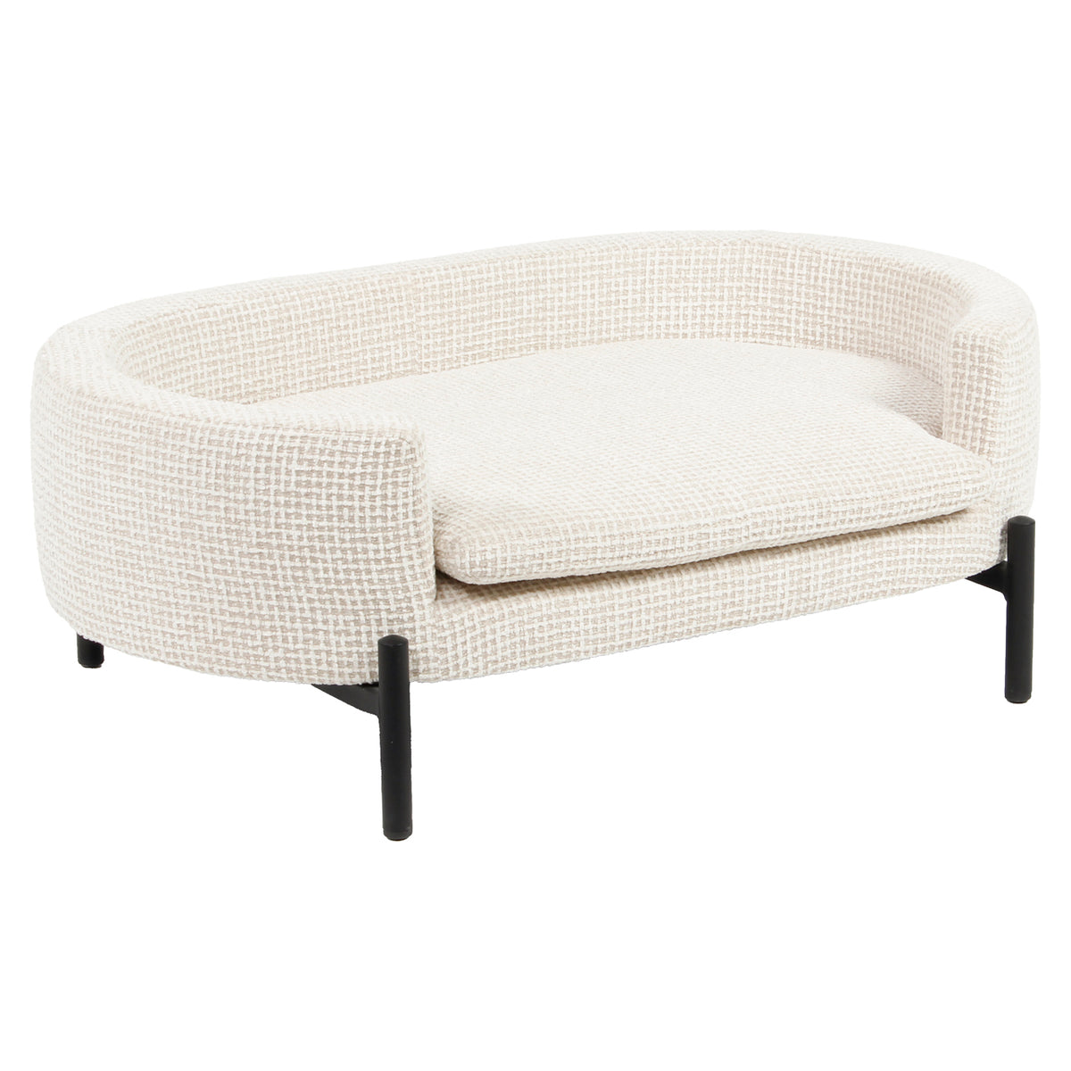 Pet bed Dolly beige blockweave | Silk & Wood Interiors