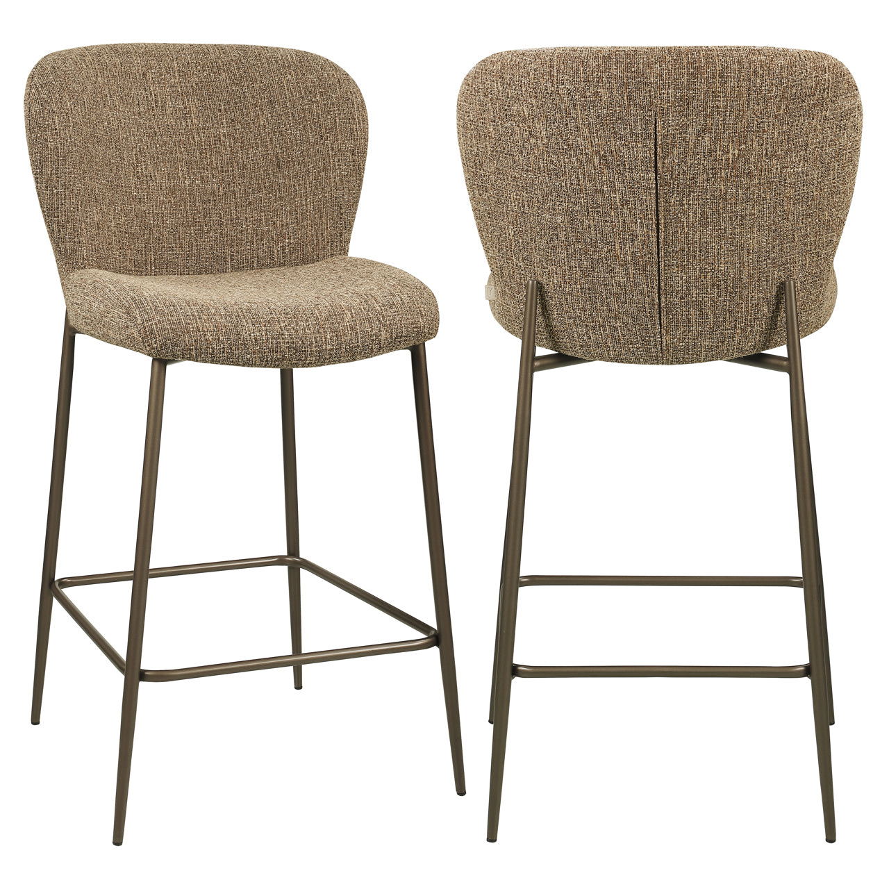 Counter stool Odarby brown tweed fire retardant