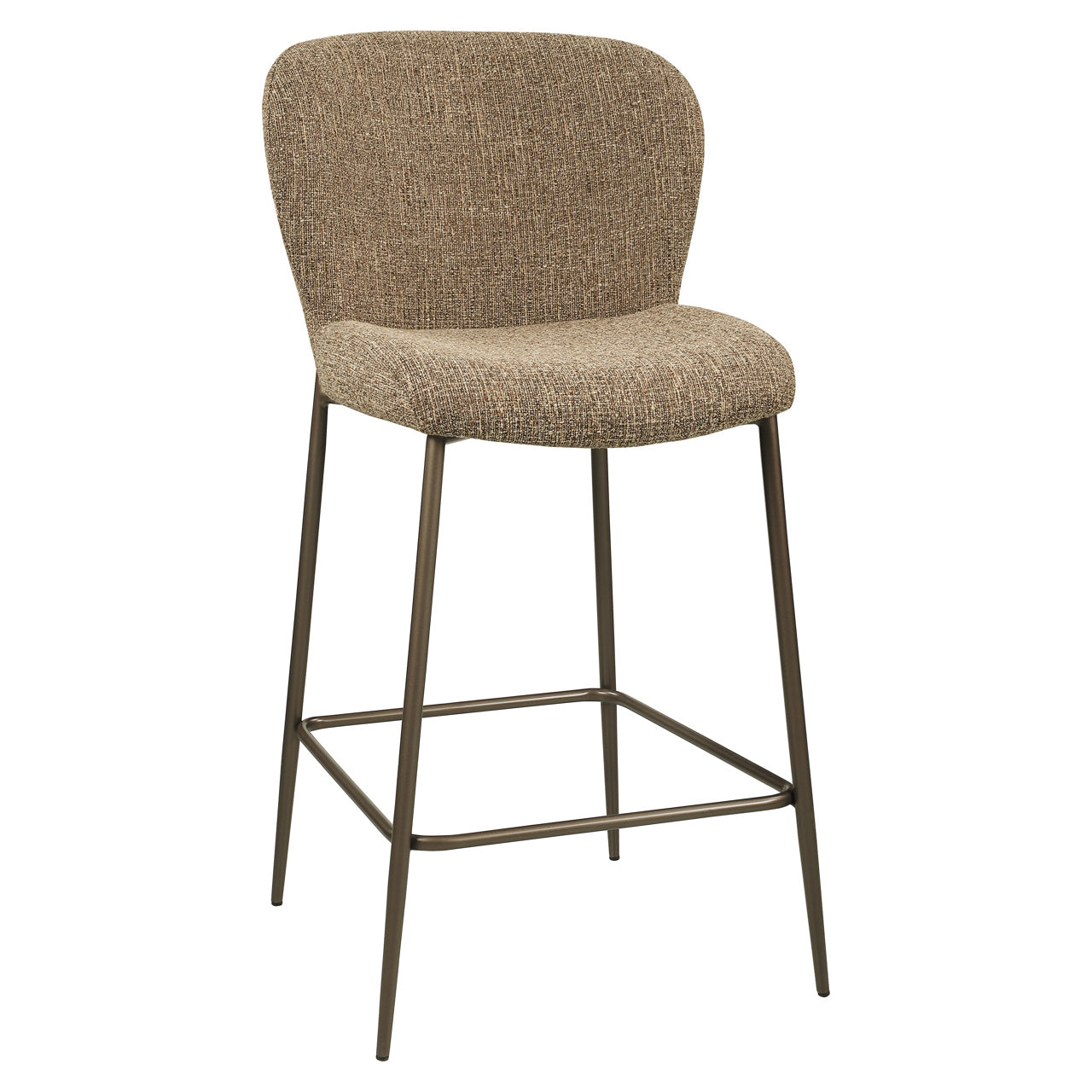 Counter stool Odarby brown tweed fire retardant