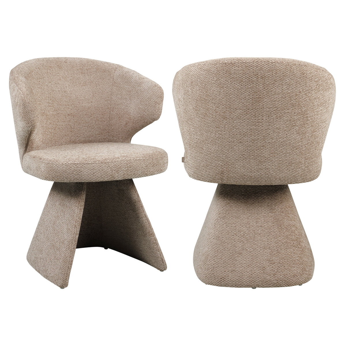 Dining chair Zenith mocca boldweave | Silk & Wood Interiors