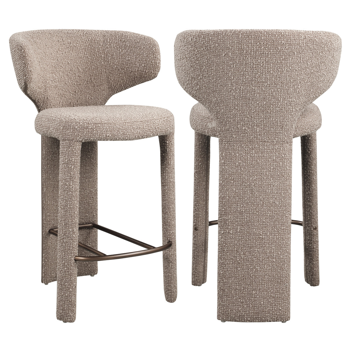 Counter stool Viola mocca chunky | Silk & Wood Interiors