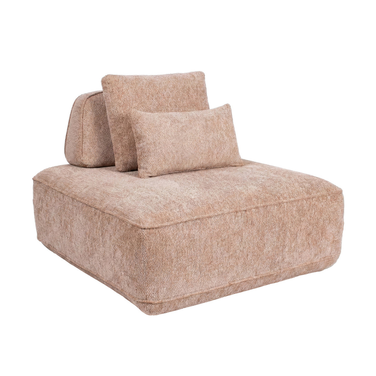 Sofa Tudor mocca boldweave 1-seater movable backrest | Silk 