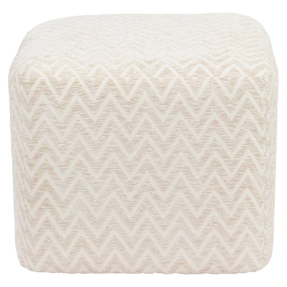 Pouffe & Footstool Ciela beige chevron