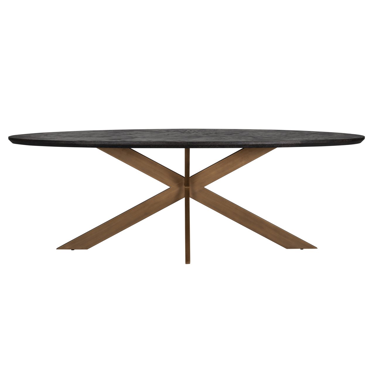 dining room table Blackbone brass oval 230