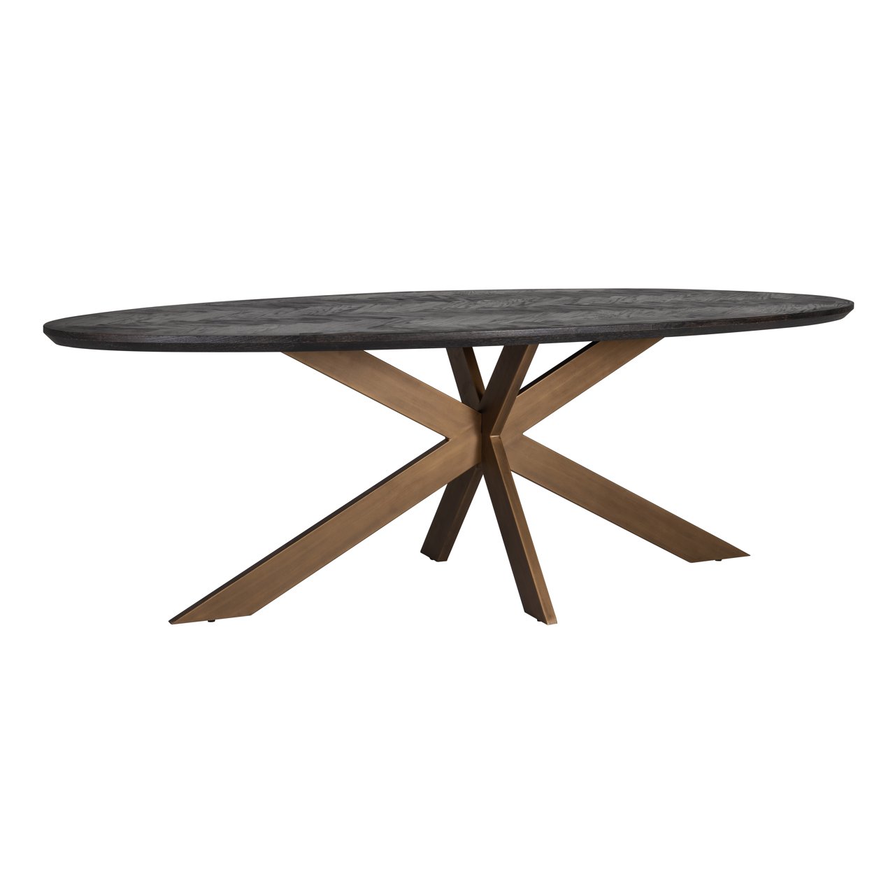 dining room table Blackbone brass oval 260