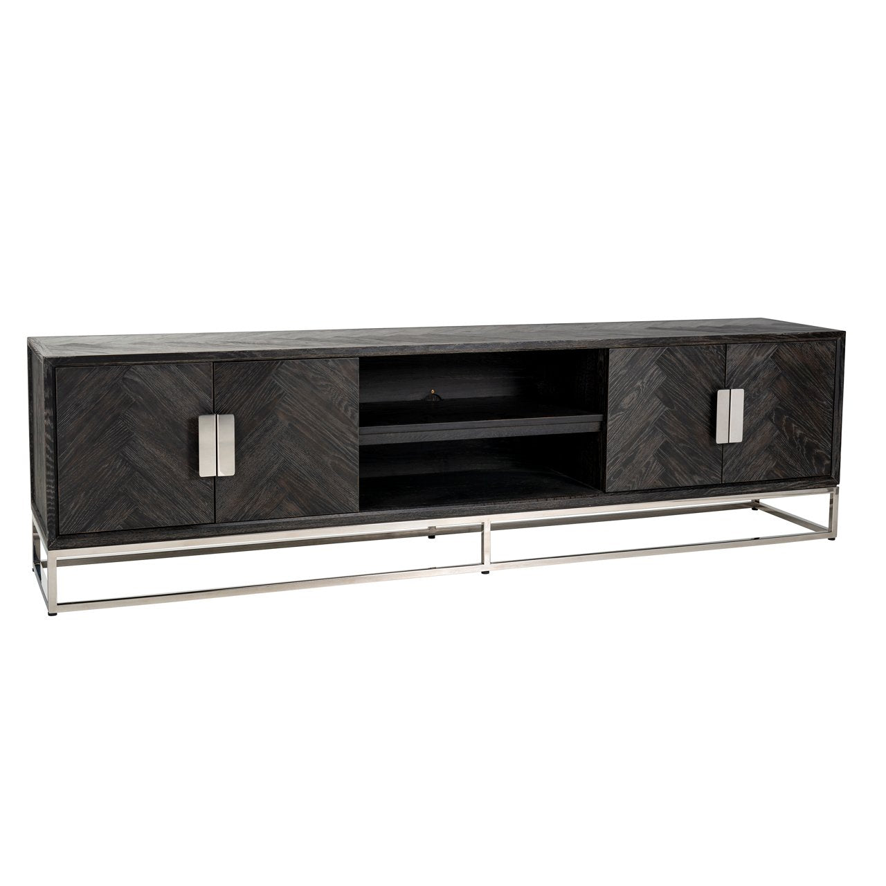 TV cabinet Blackbone silver 4-doors 220