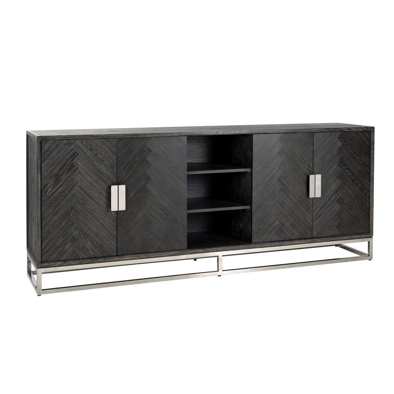 Sideboard Blackbone silver 4-doors