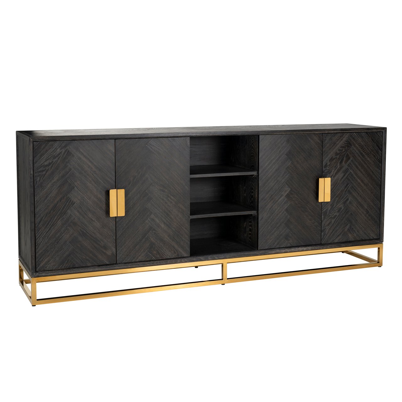 Sideboard Blackbone gold 4-doors