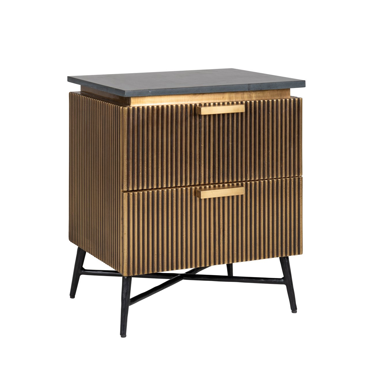 Nightstand Ironville 2-drawers