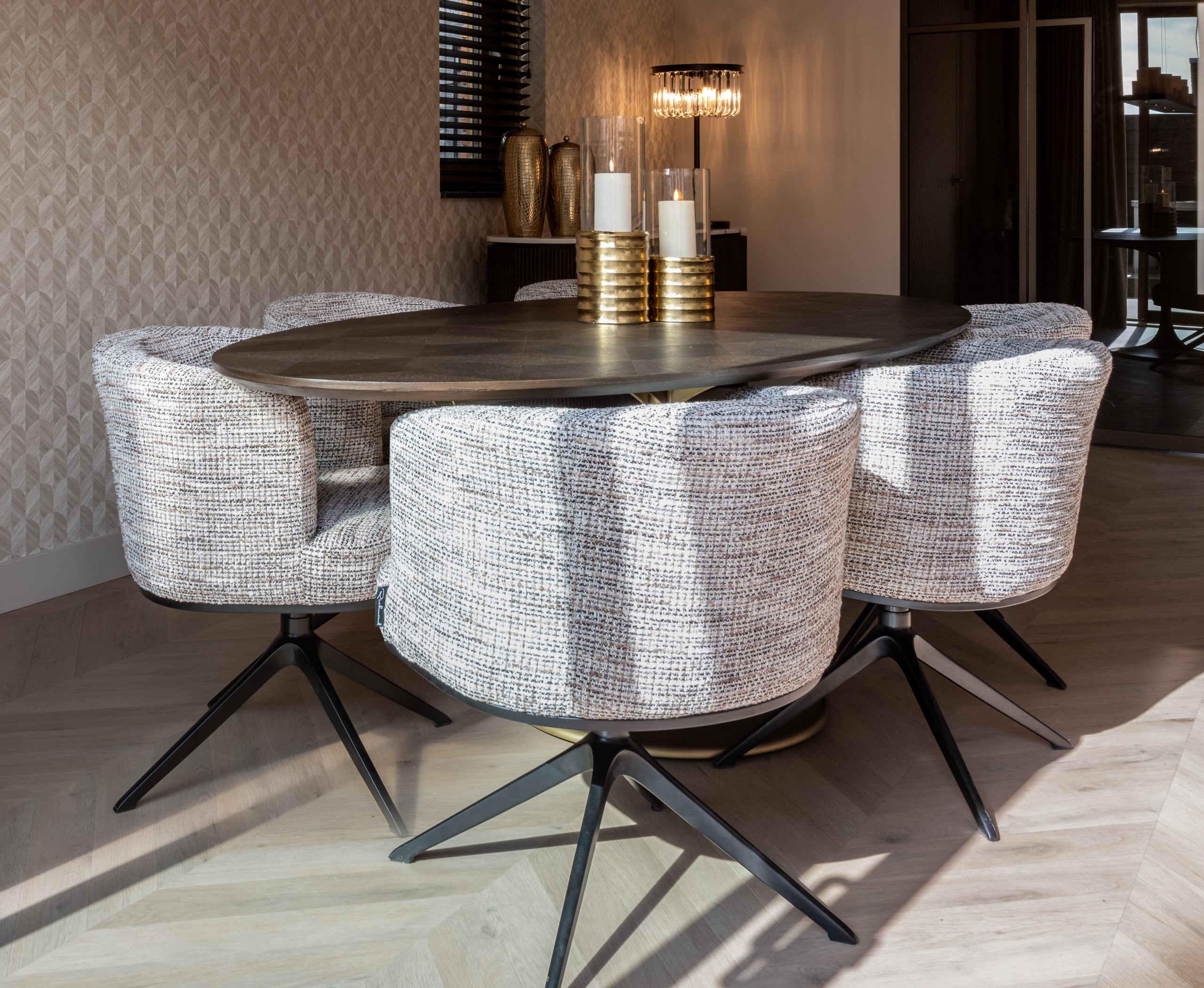 dining room table Luxor diamond oval 230