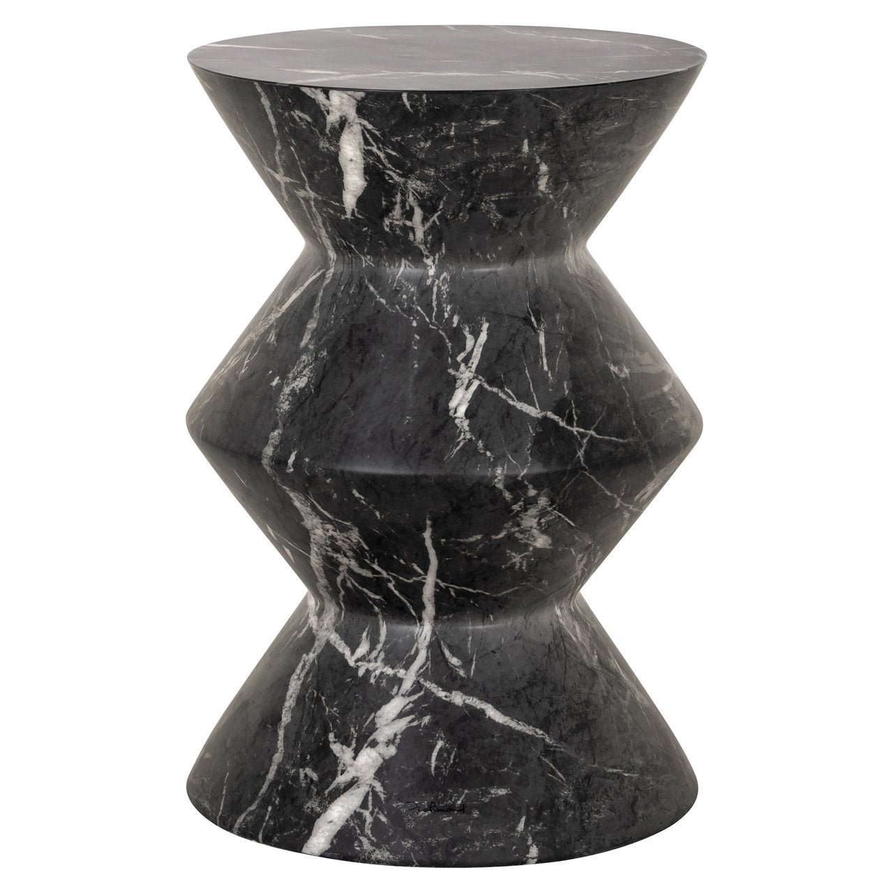End table Bosco faux black marble