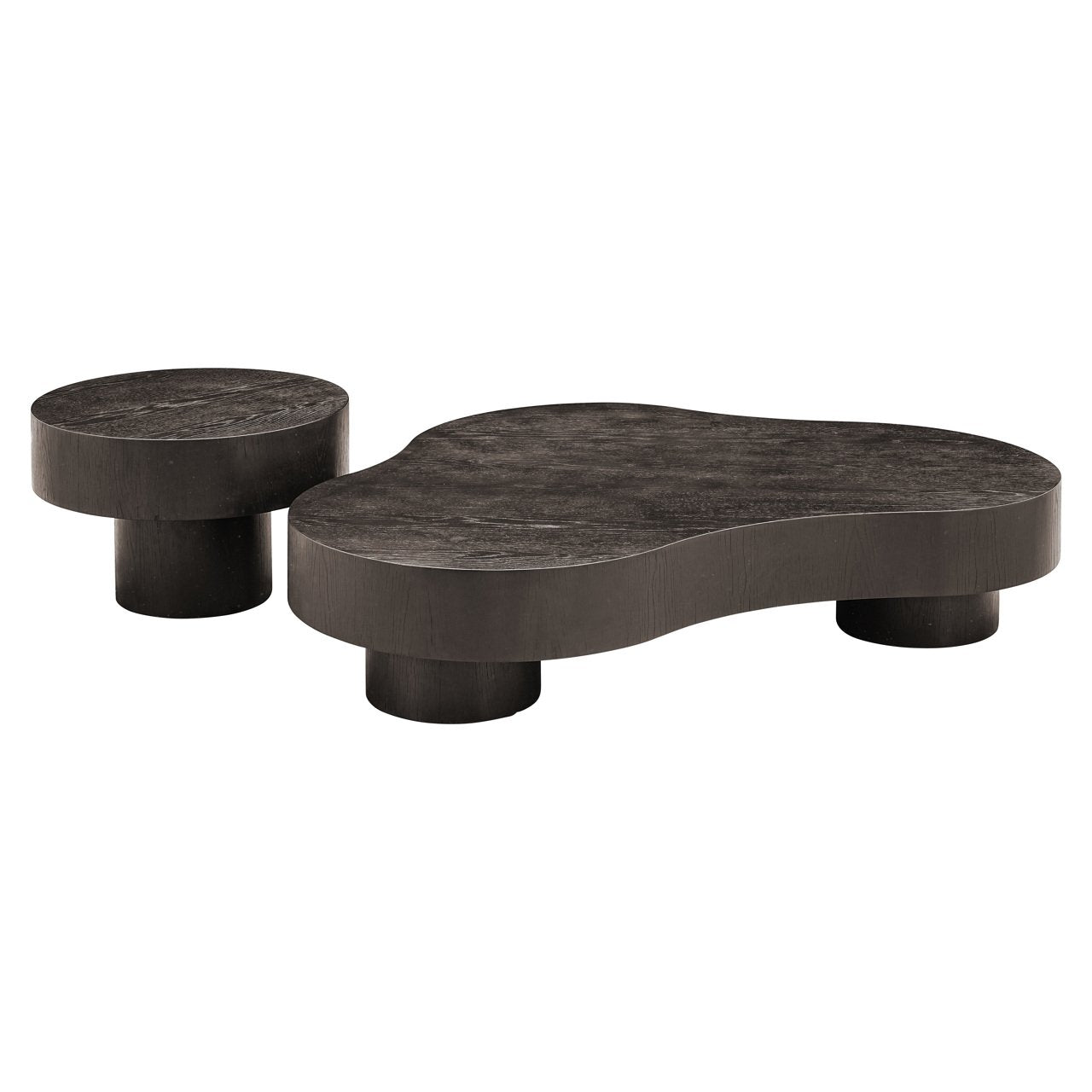 Coffee table Bogor set of 2 dark coffee
