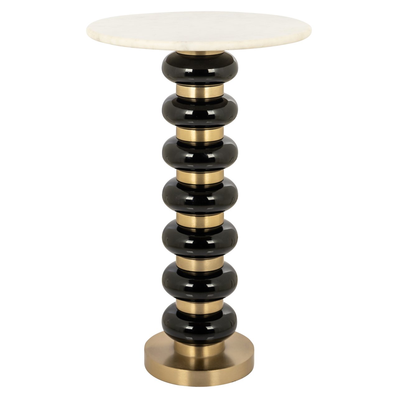Luxury Marble Black Side Table UK – Modern Gold Side Table