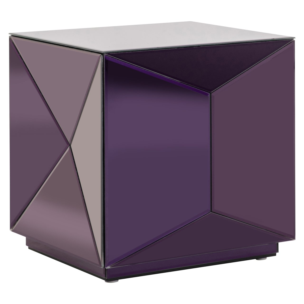 End table Shifra mirror purple