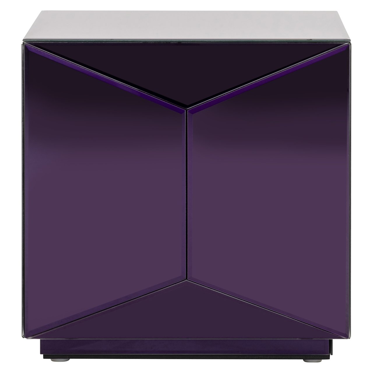 End table Shifra mirror purple
