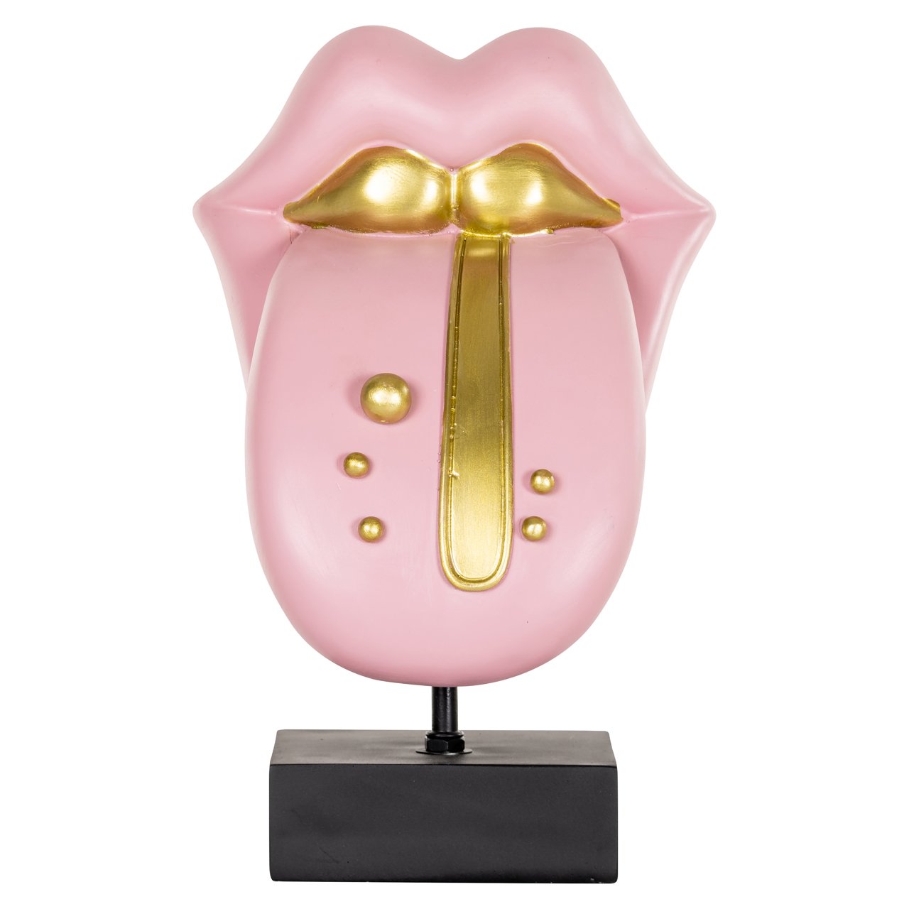 Decorative object Tongue pink
