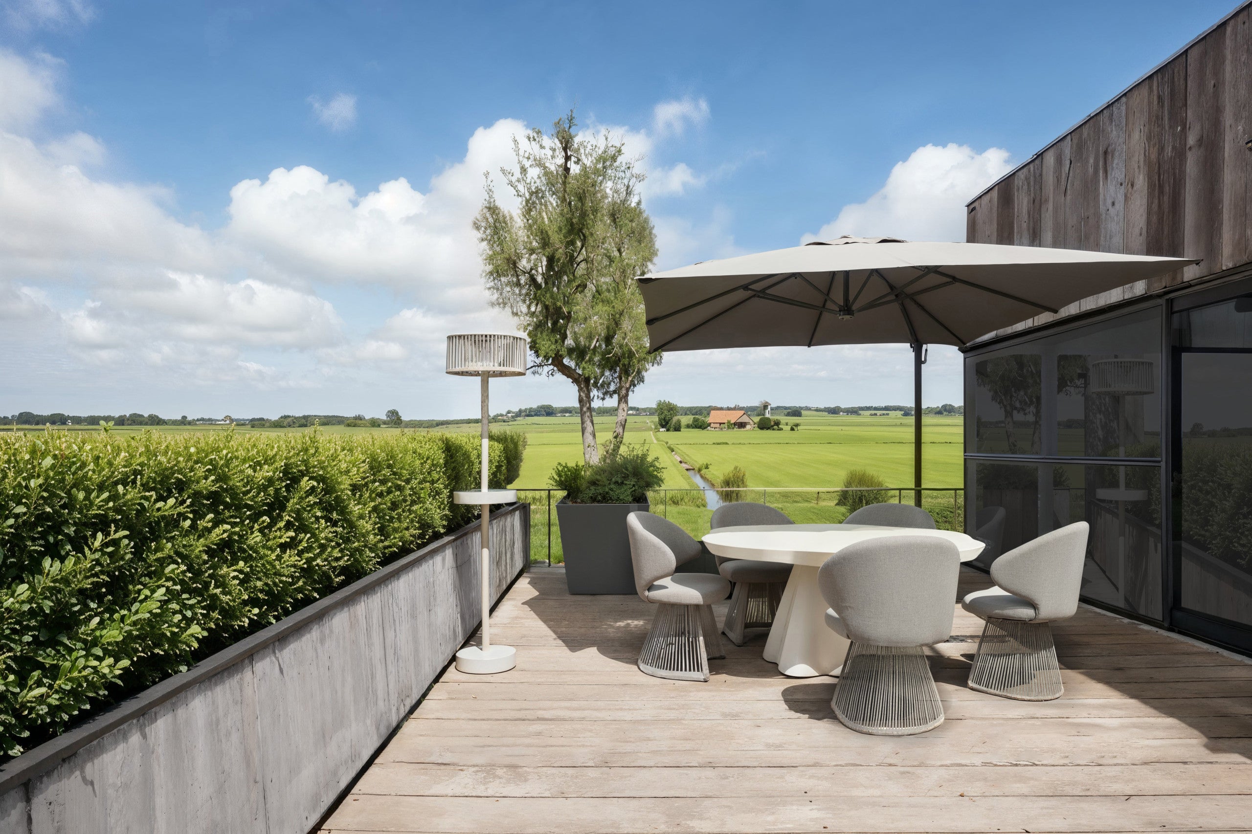 Luxury Outdoor dining chair Nuba beige alpine