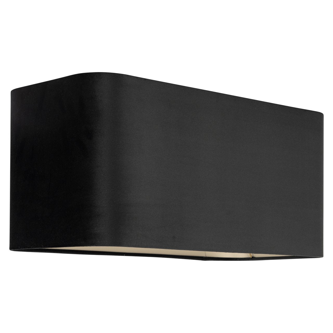 Lampshade Maddy black velvet rectangle