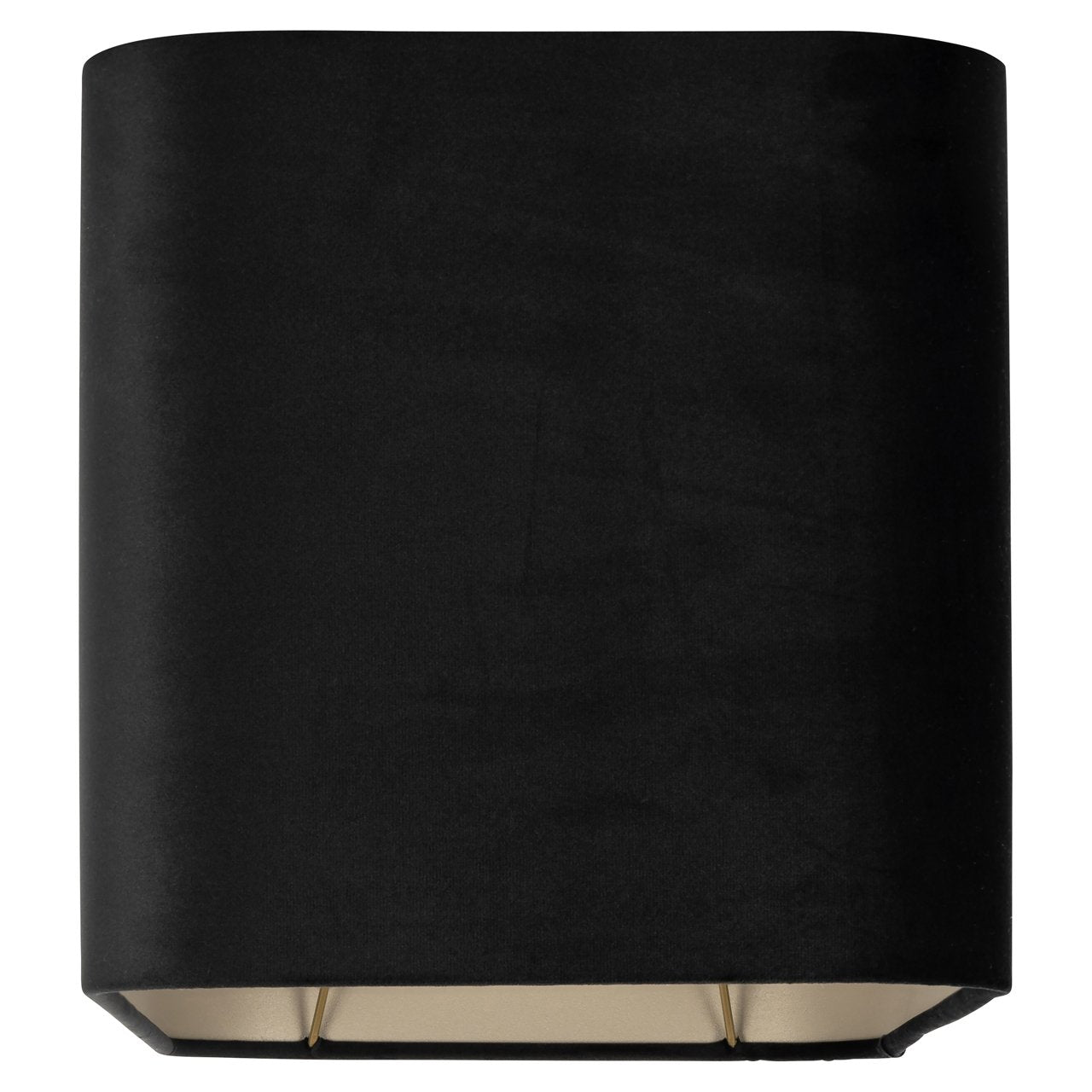 Lampshade Maddy black velvet rectangle