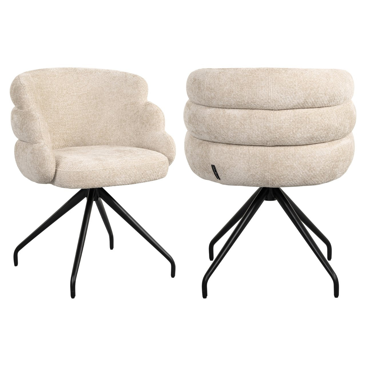 Swivel chair Kayla cream unicorn