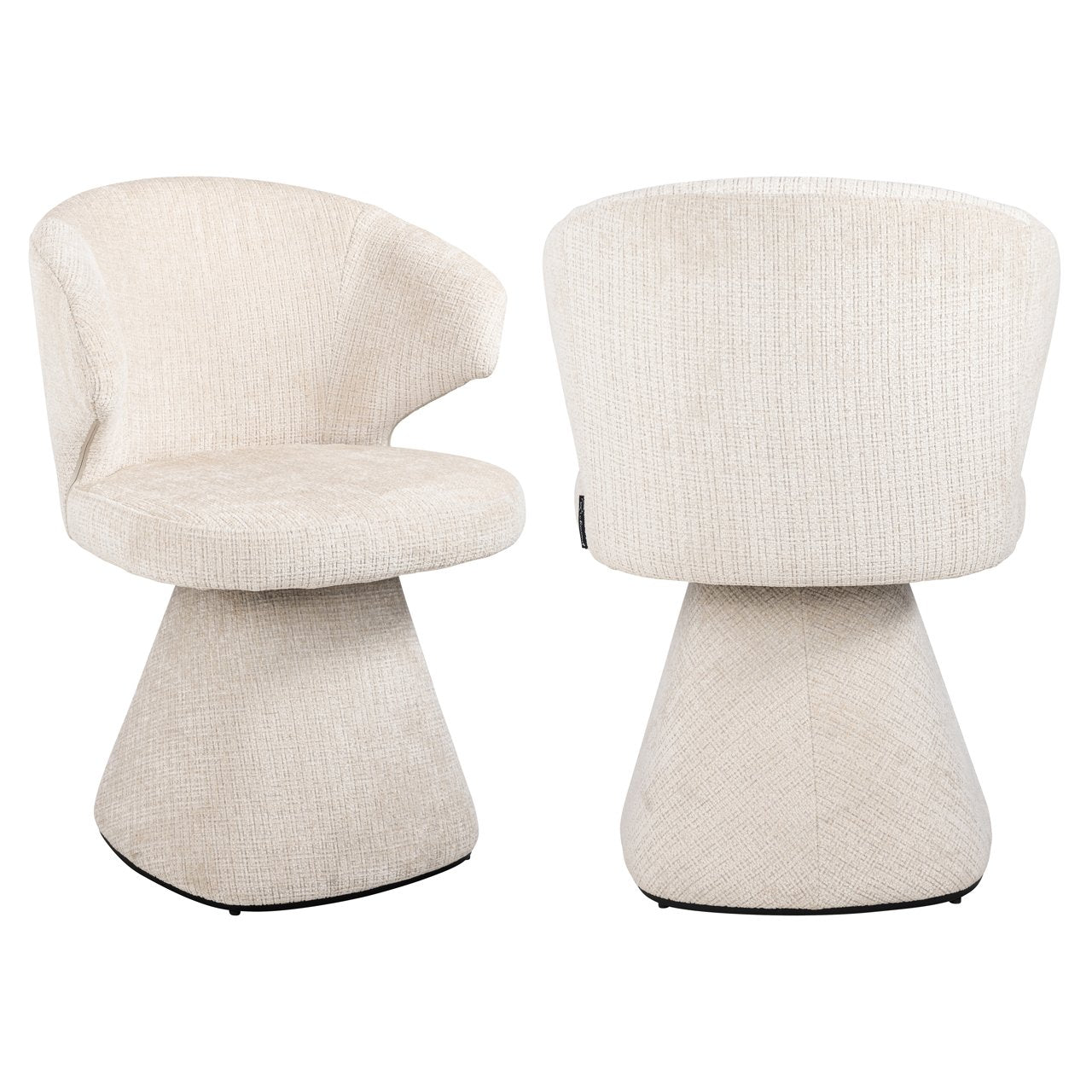 Chair Gatsbi beige chenille fire retardant
